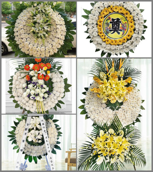 四川内江市中区城西街道花圈速递